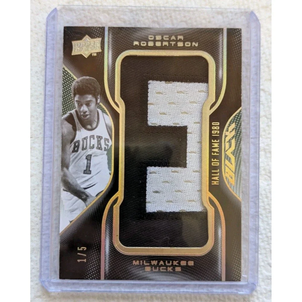 Oscar Robertson 2008-09 UD Black HOF Letters #'d/5 COMPLETE 14 CARD SET Unsigned
